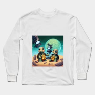 Turtle in space Long Sleeve T-Shirt